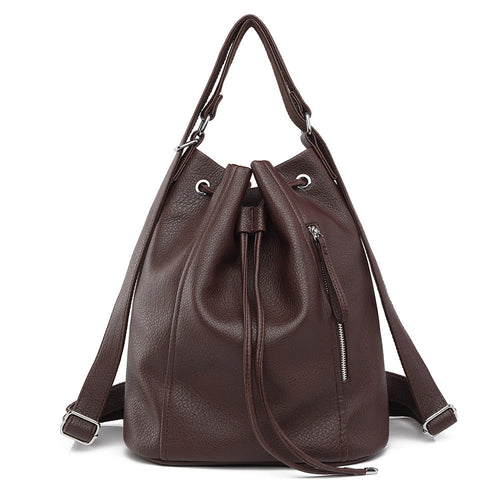 Casual Backpack Retro Women Backpack Drawstring Bag Bag Loose Sense Large Capacity Office Bag Women