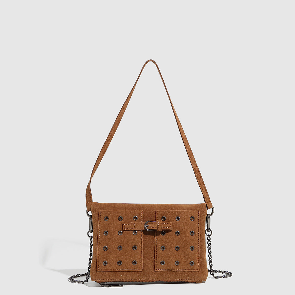 Shoulder Crossbody Bag Underarm Folding Small Square Bag Chain Corns Bag Envelope