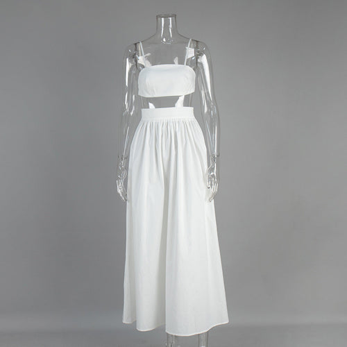 Cotton Suspender Underwear Skirt Spring Summer Sexy Underwear Skirt Two Piece Sets