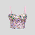 Sequined National Beauty Back Camisole Wrapped Chest Fixed All Match Underwear Base Tube Top
