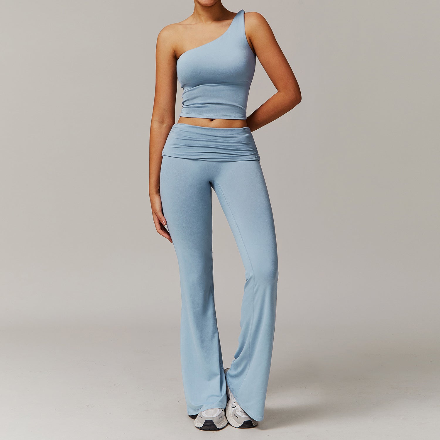 Sollinarry Brushed Yoga Women Casual Comfortable Yoga Clothes Running Exercise Workout Outfit