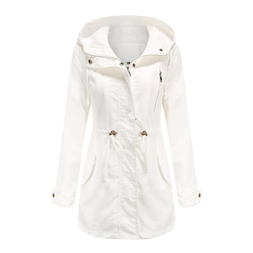 Cotton Women Spring Autumn Coat Loose Solid Color Clothing Women Clothing