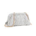 Rhinestone Cloud Bag Pleated Women Bag Texture High End Cosmetic Bag Niche Messenger Bag