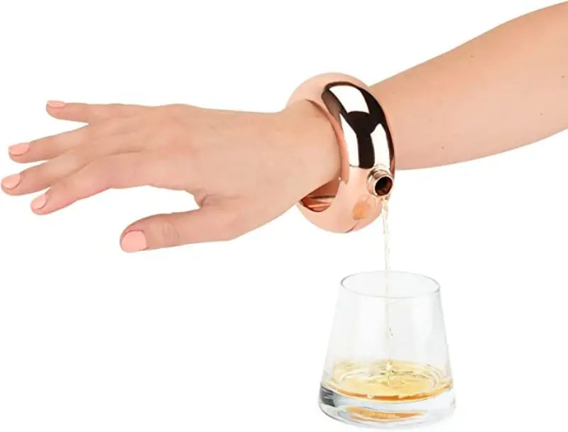 Stainless Steel Bracelet Flask with Funnel