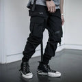 Paratrooper Pants with Streamers and Multi-Pocket Design