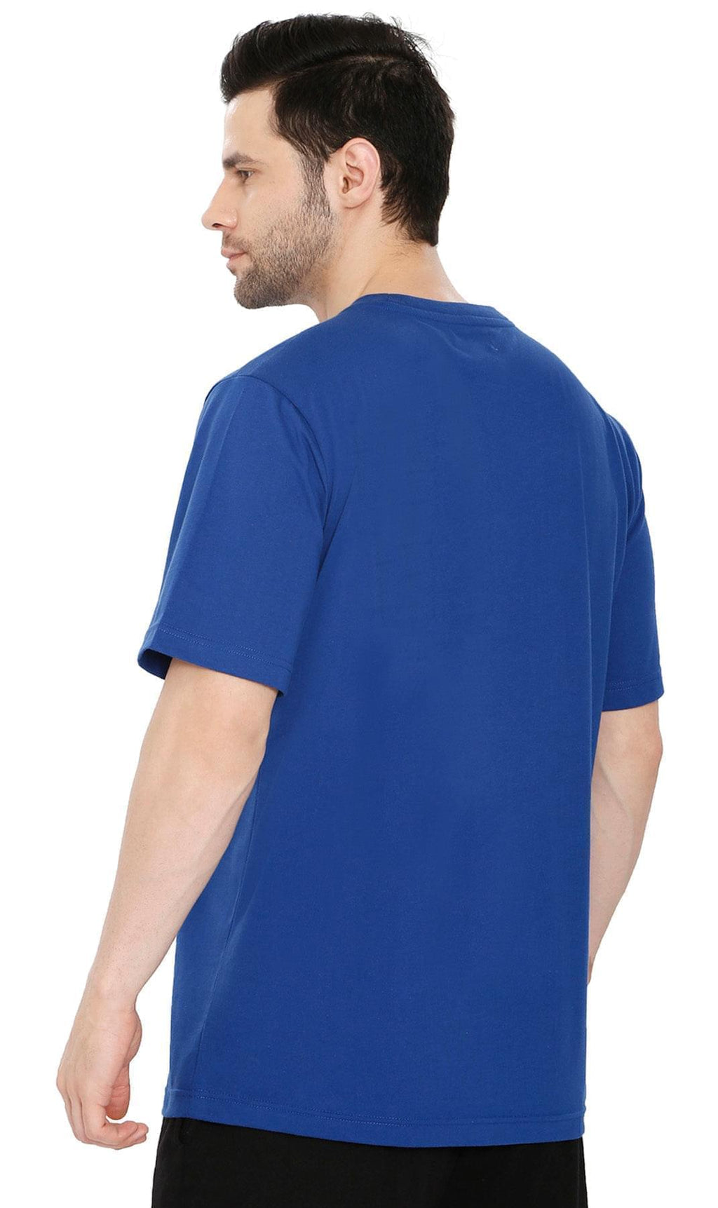 Men’s Heavyweight Crew Neck T-Shirt – Short Sleeve Solid Color Tee with Relaxed Fit