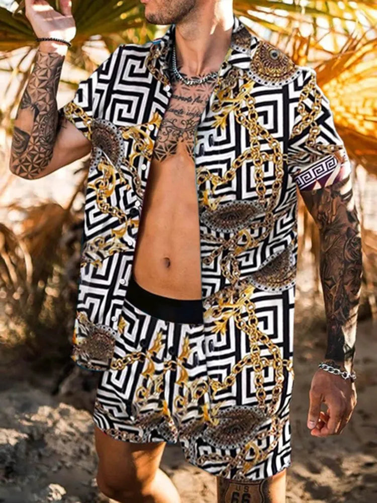 Designer style men two piece Beach set