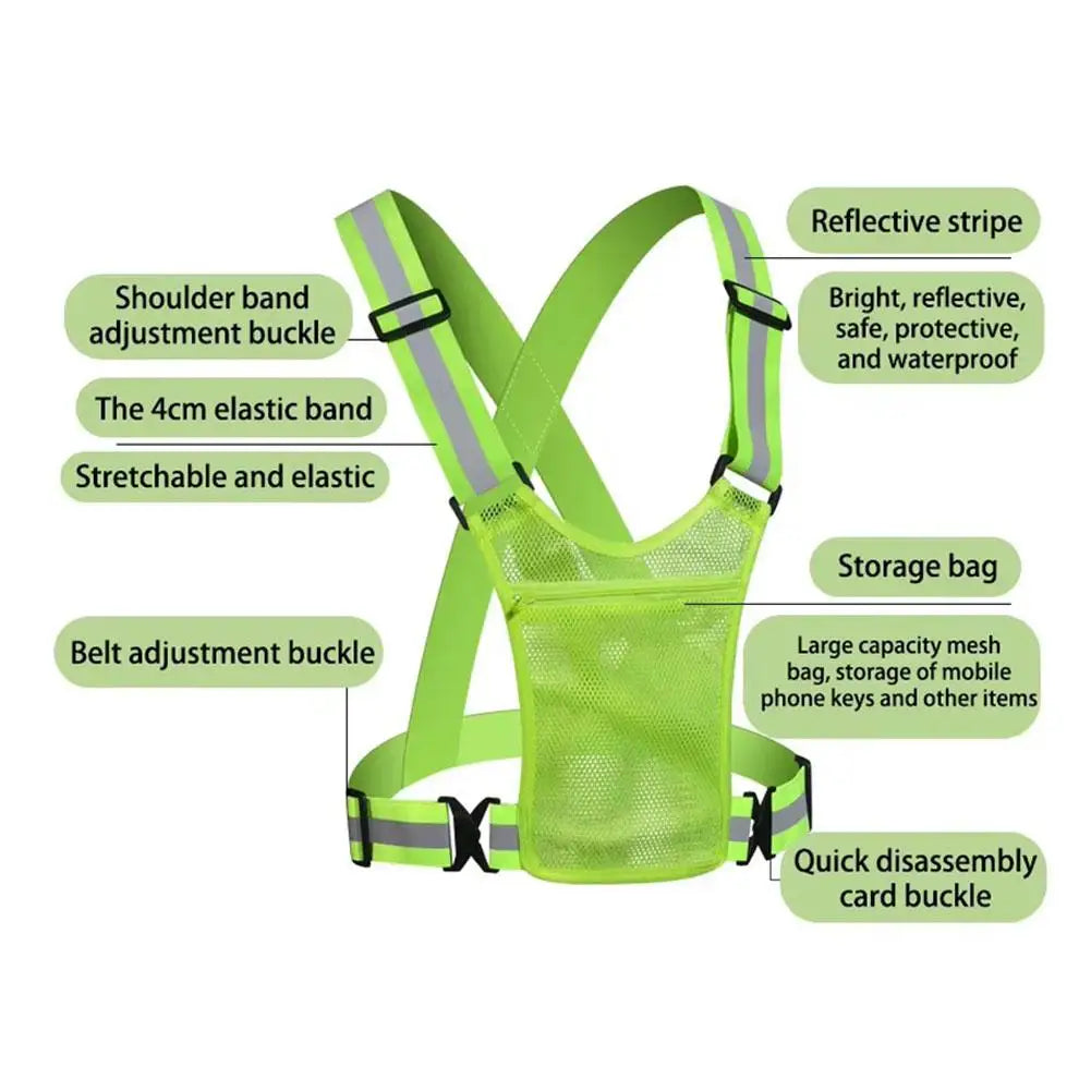 NightSafe Reflective Vest for Outdoor Sports