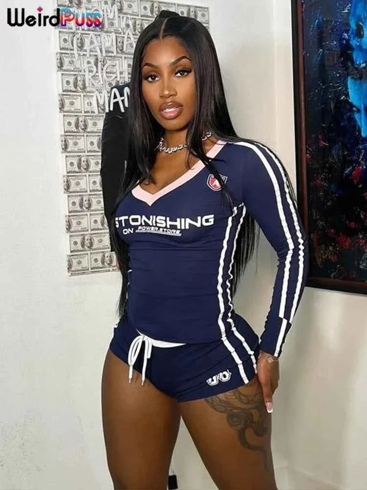 Weird Puss Women's Sporty Tracksuit Set