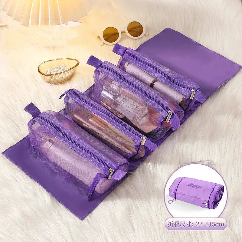 Detachable Cosmetic Bag - 4-in-1 Travel Organizer