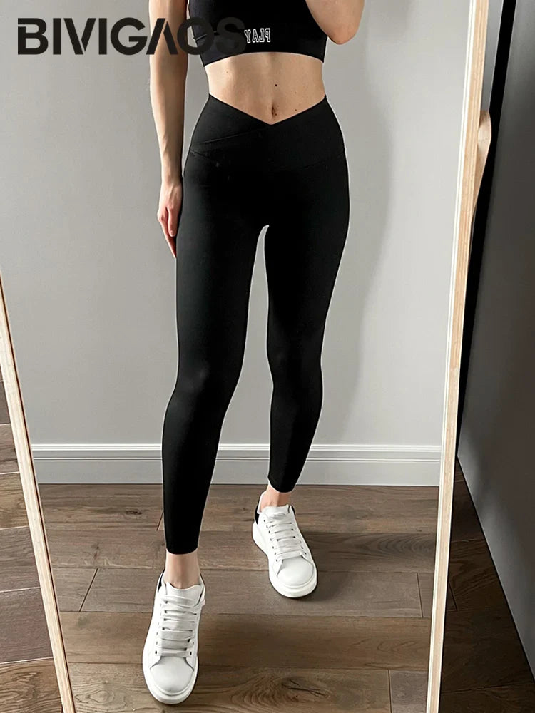 V-Lift Sharkskin High-Waist Leggings