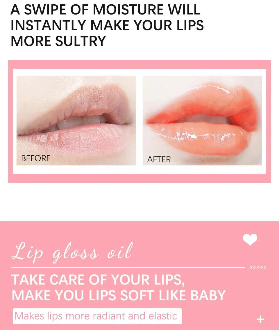 Moisturizing Lip Balm Oil - Plumping Exfoliating Lip Gloss