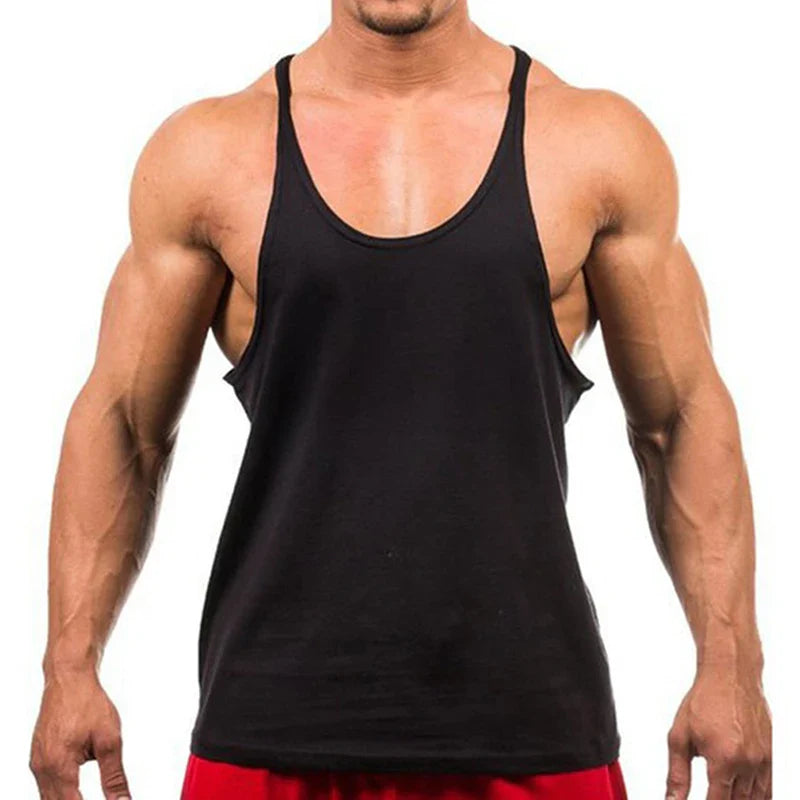 New Style Jogger Gym Singlet Training Bodybuilding Tank Top Sleeveless Cotton