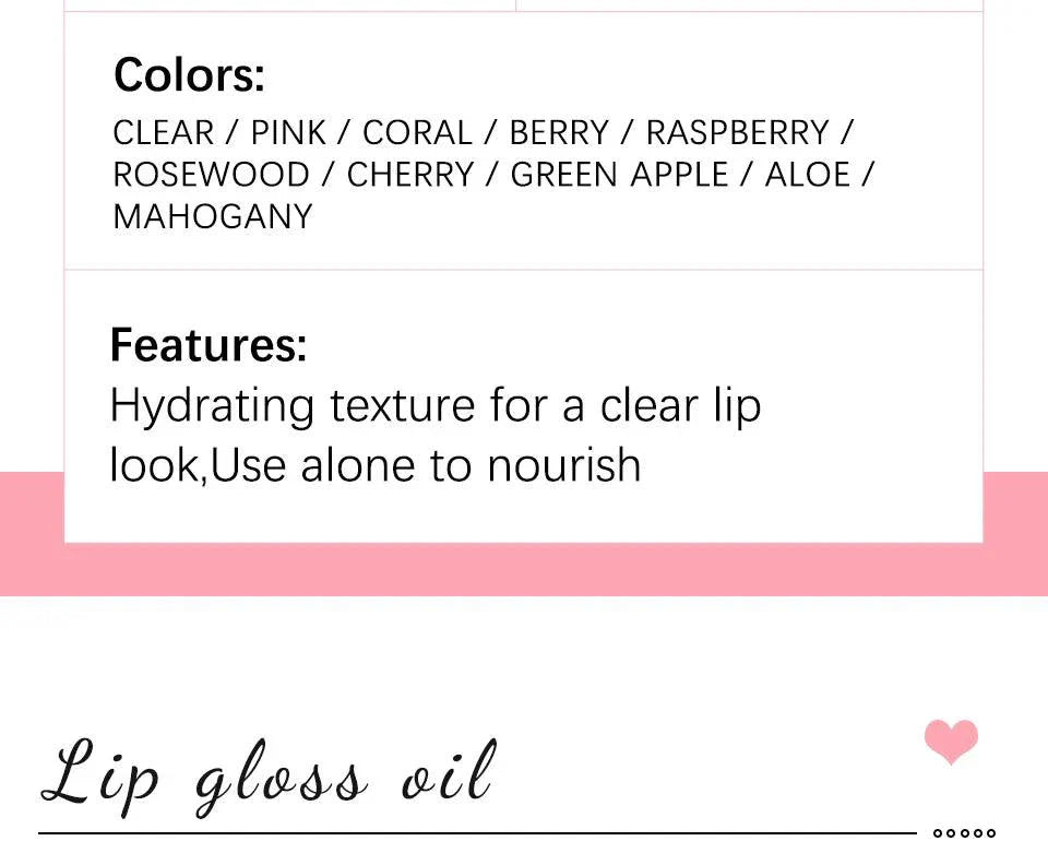 Moisturizing Lip Balm Oil - Plumping Exfoliating Lip Gloss