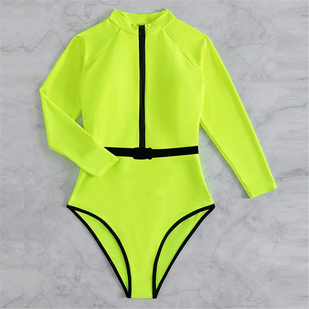 Diving one piece swimsuit