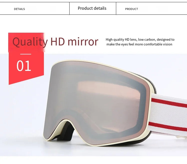 UV400 Anti-Fog Ski Snowboard Goggles