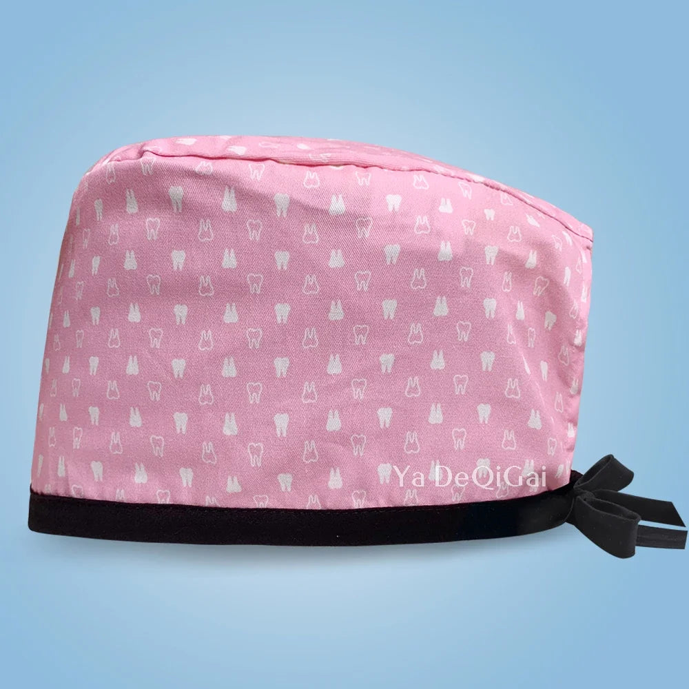 Cartoon Print Medical Scrub Cap