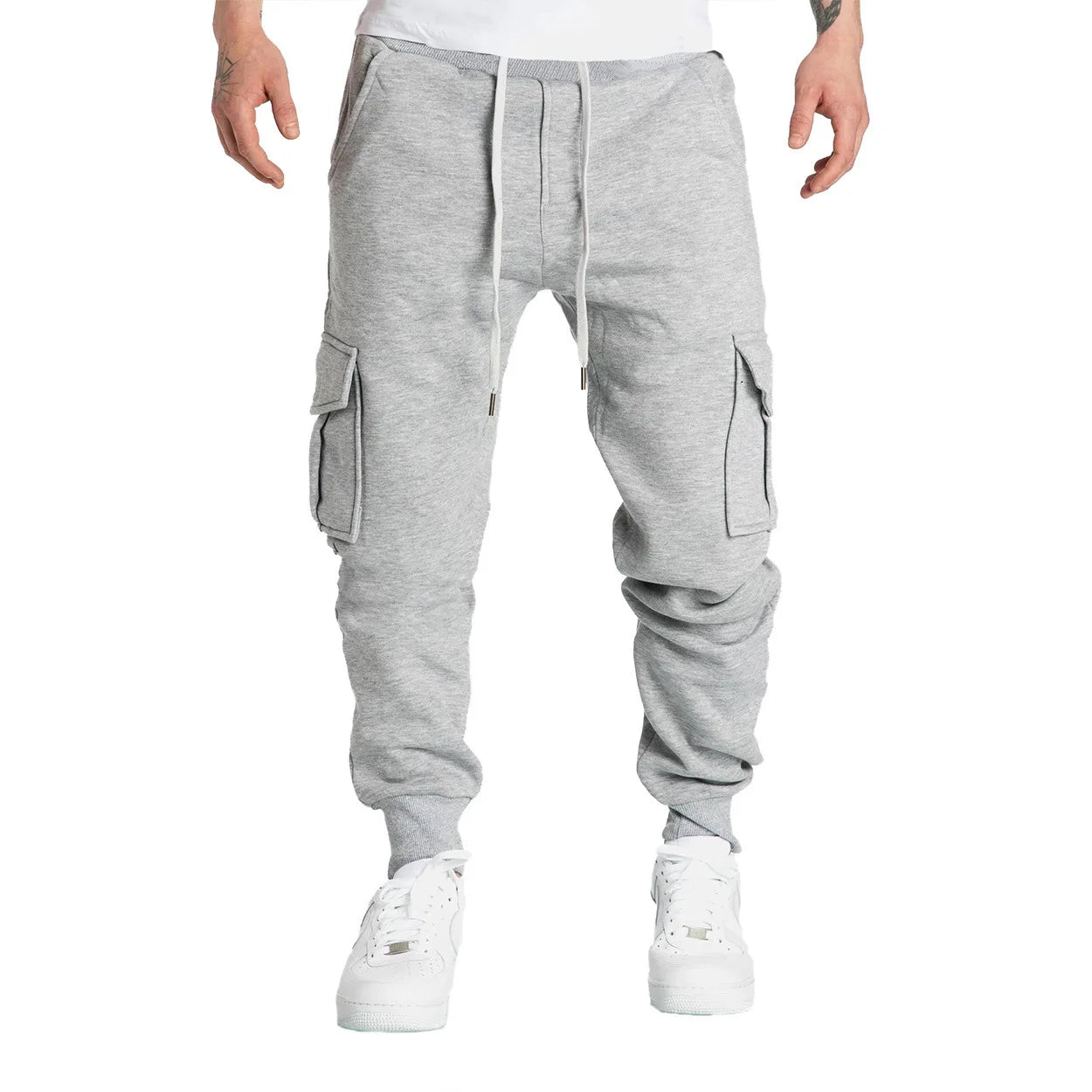 Men's Straight Fit Multi-Pocket Sweatpants