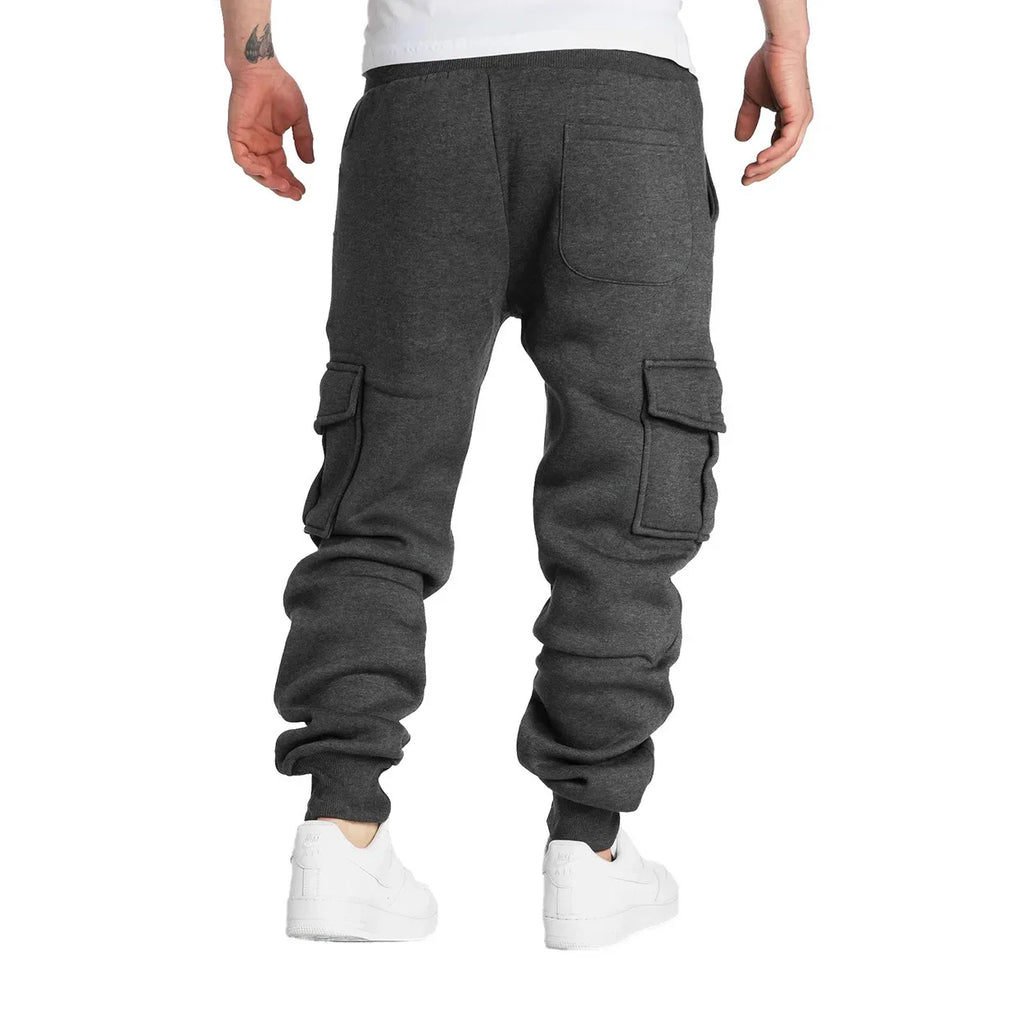 Men's Straight Fit Multi-Pocket Sweatpants