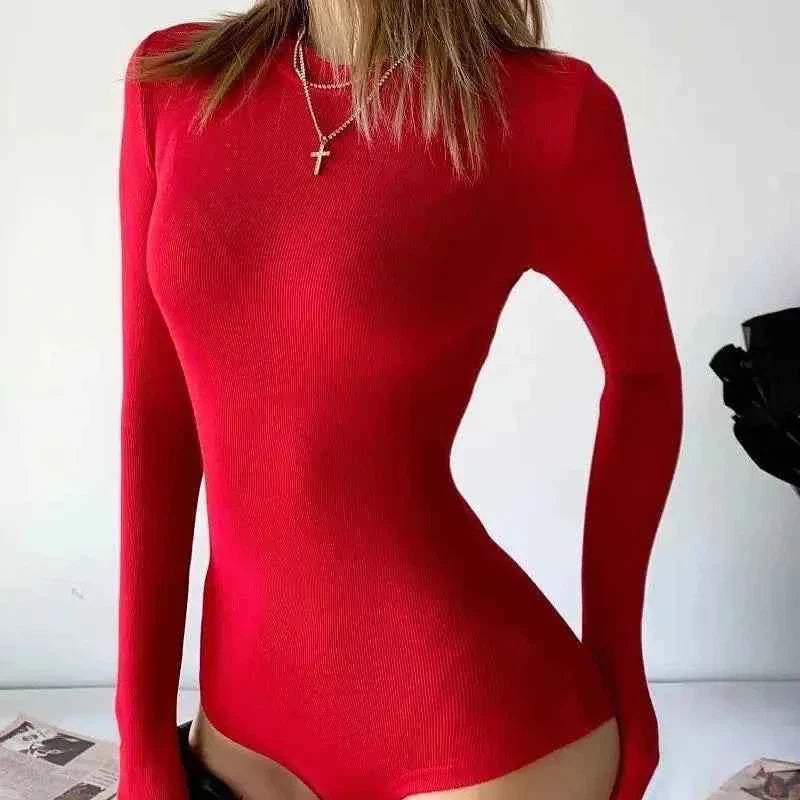 Women’s Long Sleeve Bodysuit Jumpsuit