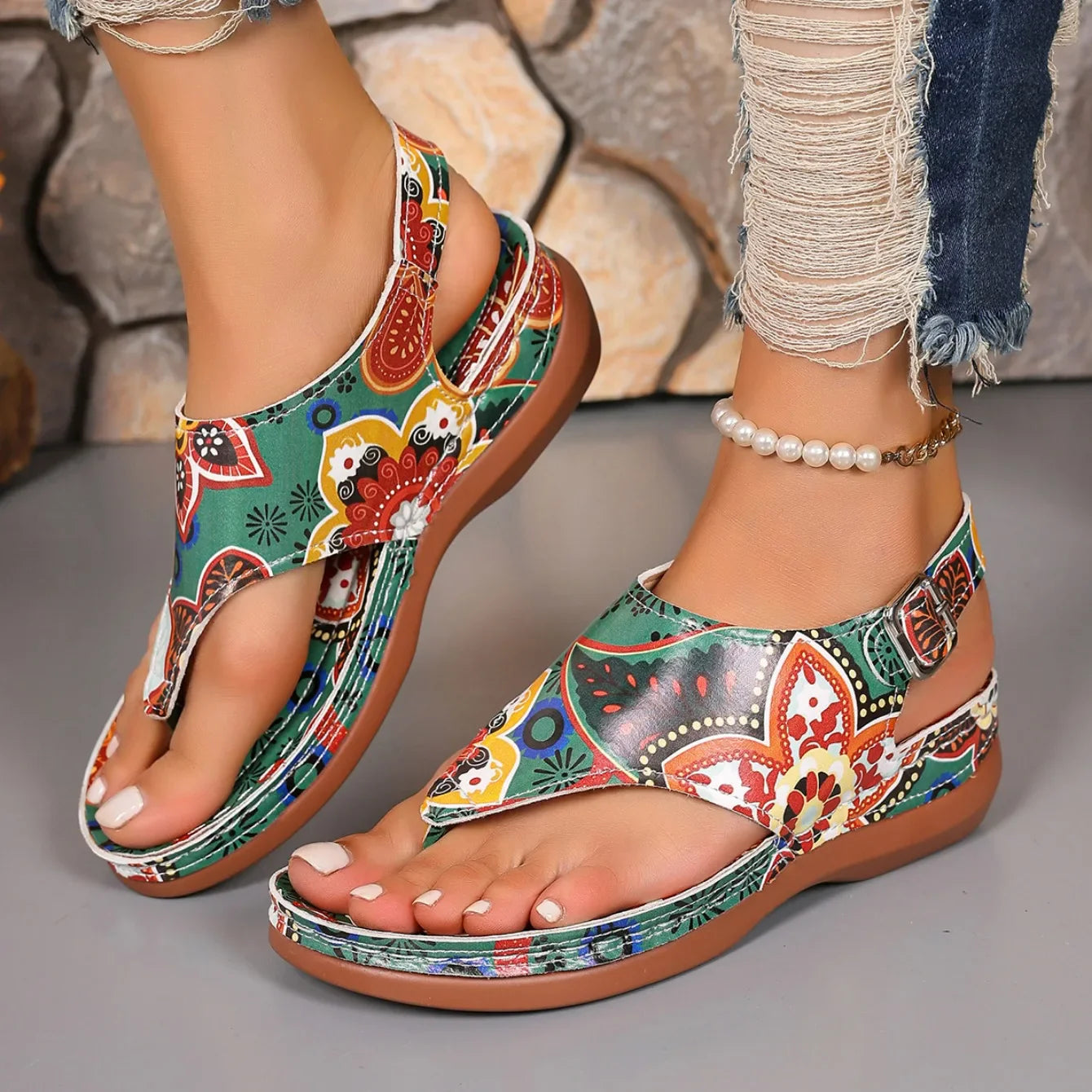 Wedge Mixed Colors Outdoor Shoes for Women