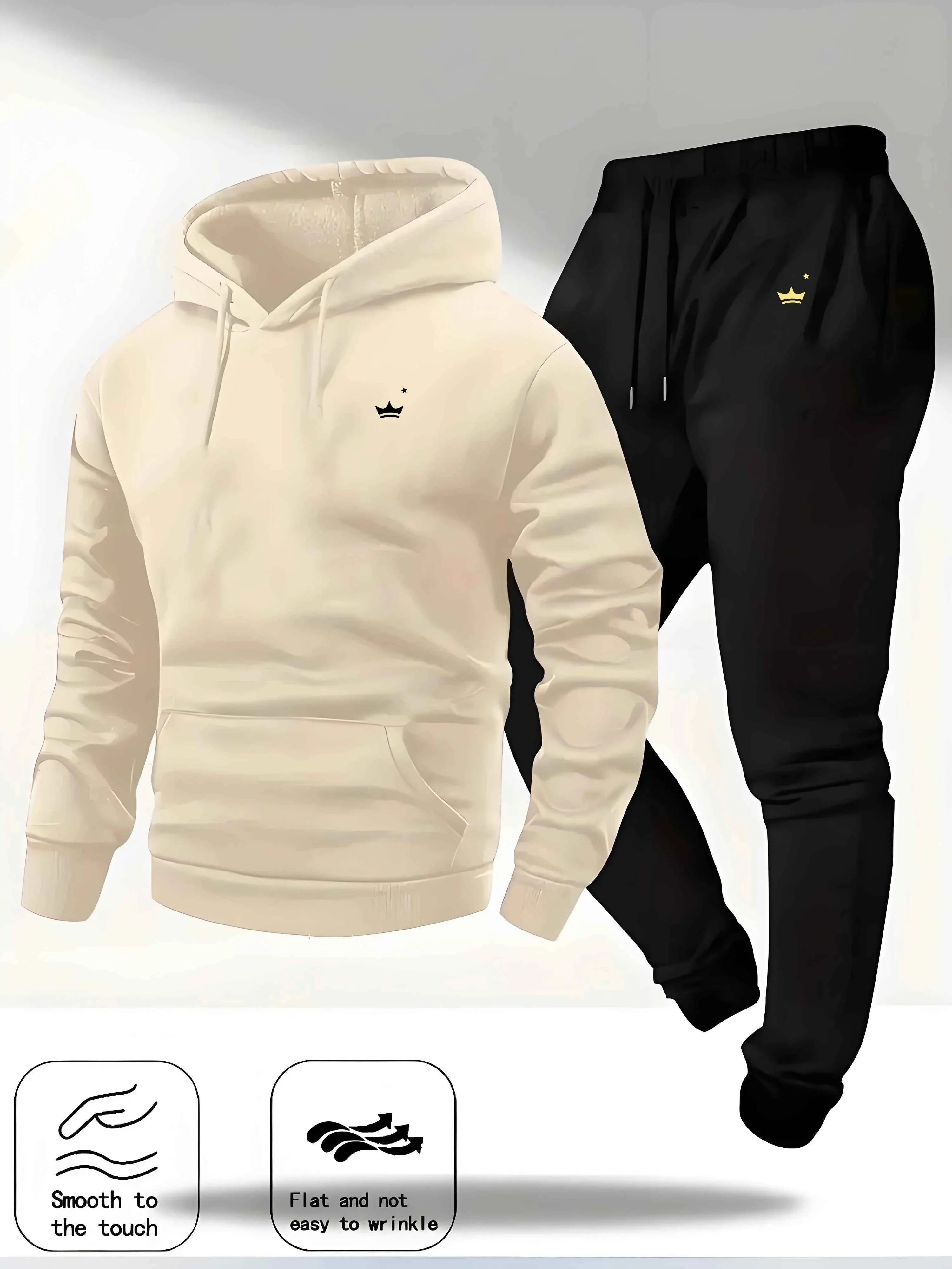 Crown Logo Hooded Sportswear Set