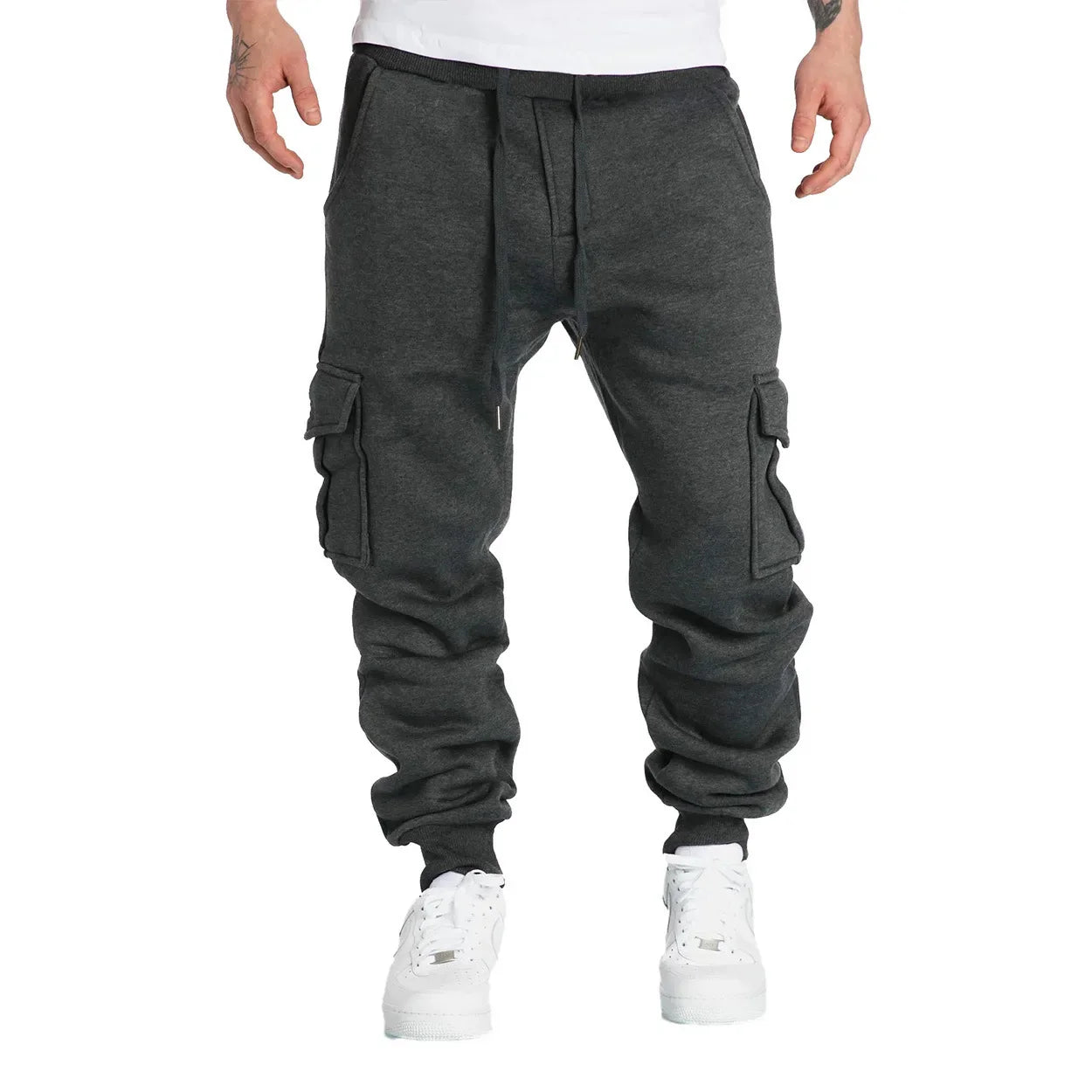 Men's Straight Fit Multi-Pocket Sweatpants