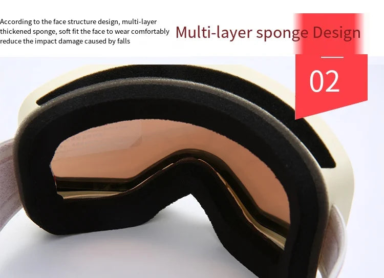 UV400 Anti-Fog Ski Snowboard Goggles