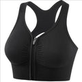 Women's sports bra front zipper design