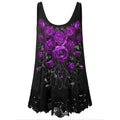 Plus Size Women's Lace Patchwork Sleeveless Vest