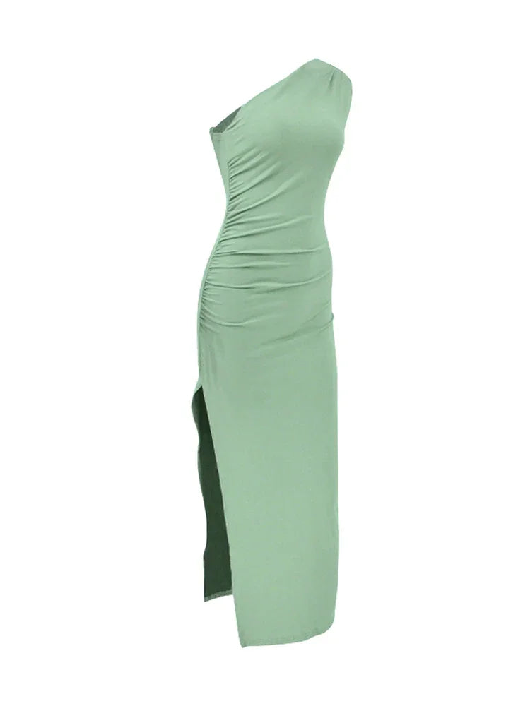 Black Backless Maxi Dress | Sexy Split Sleeveless Party Gown -femstylo