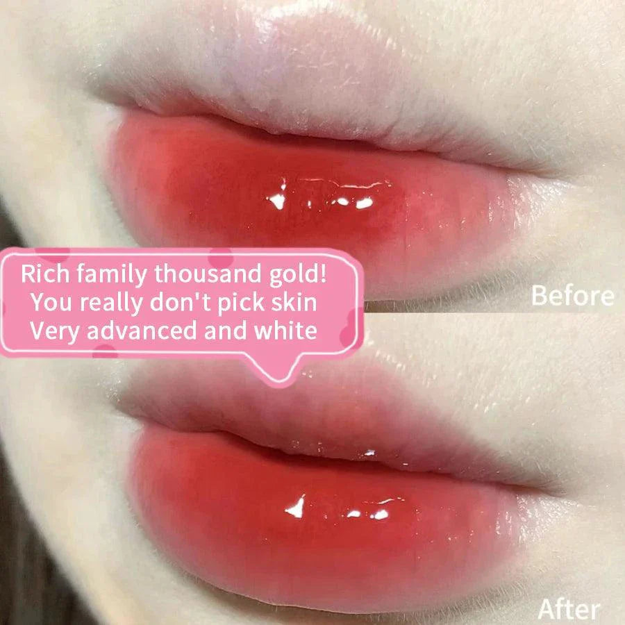 Long-Lasting Lip Gloss - Moisturizing Waterproof Mirror Finish