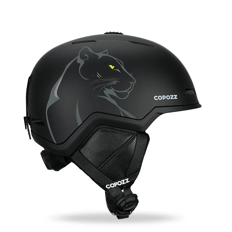 COPOZZ SafeSnow Half-Cover Ski Helmet