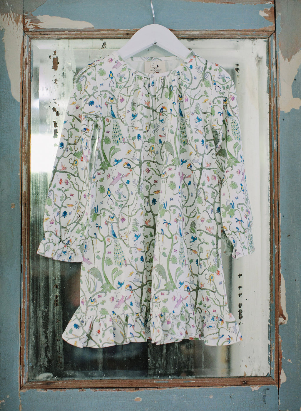 Sunday Morning Lounge Dress - Tropical Garden