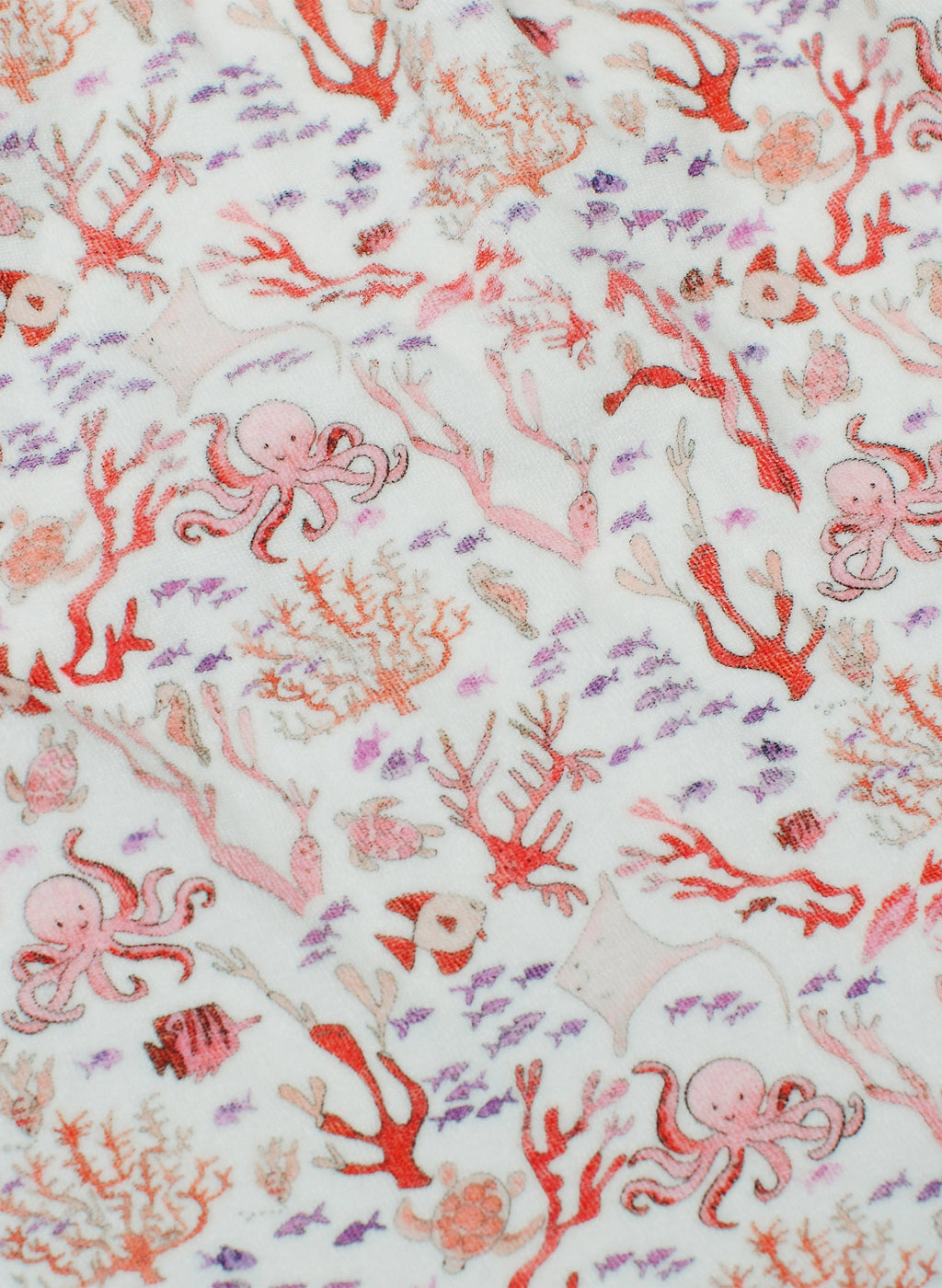 Swim Poncho - Rosy Coral Reef