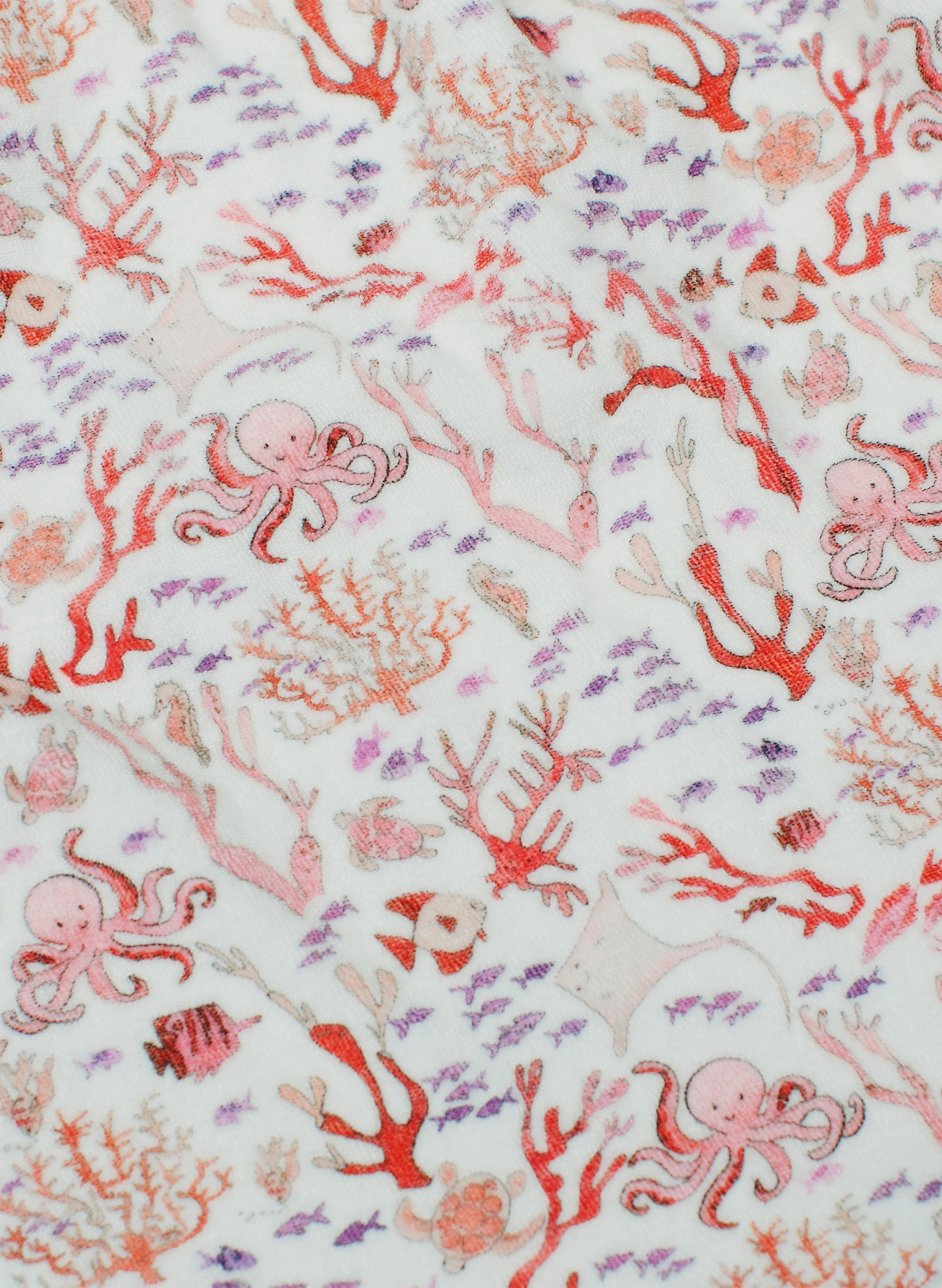 Swim Poncho - Rosy Coral Reef