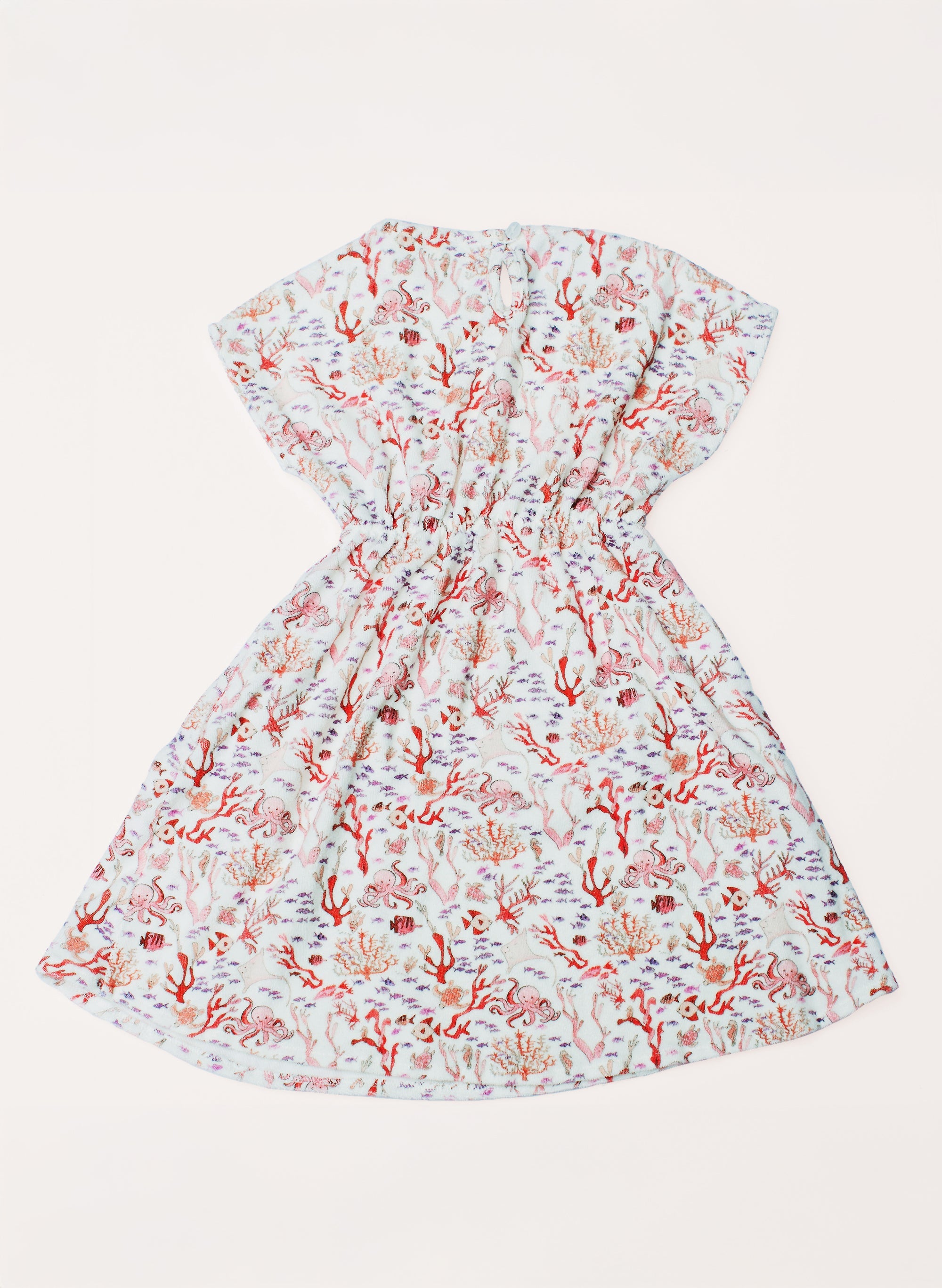 Delphine Dress - Rosy Coral Reef