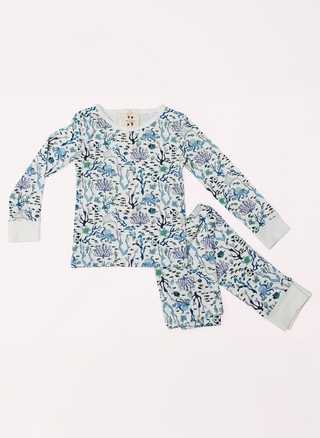 Two Piece Pajamas - Coral Reef