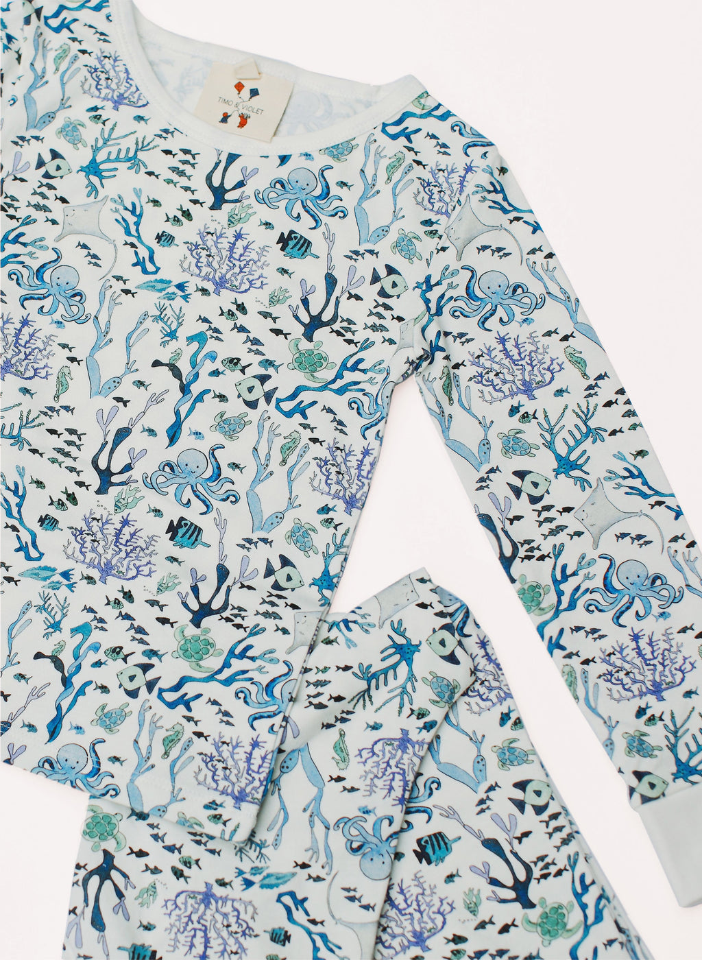 Two Piece Pajamas - Coral Reef