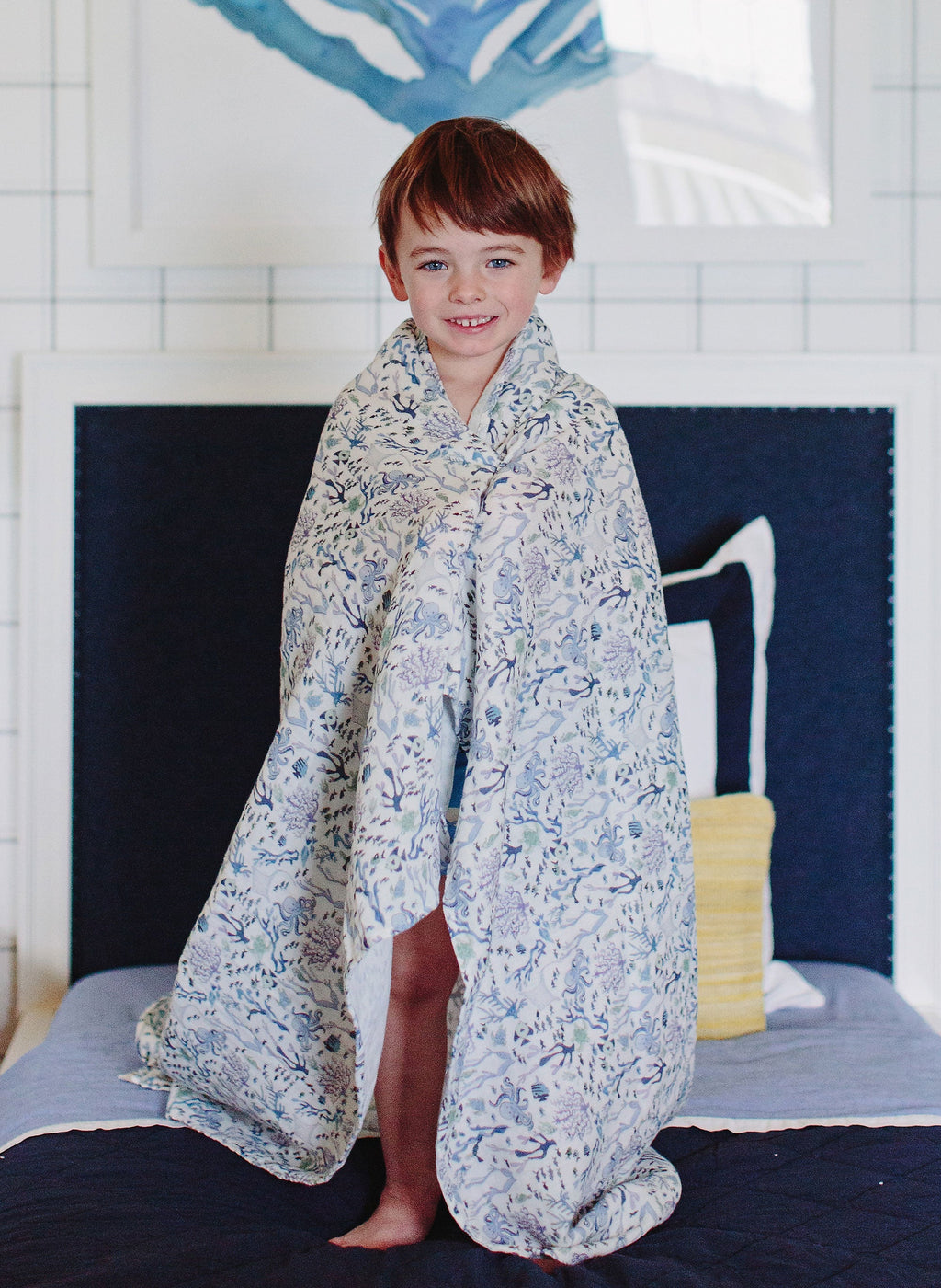 Shawl Blanket - Coral Reef