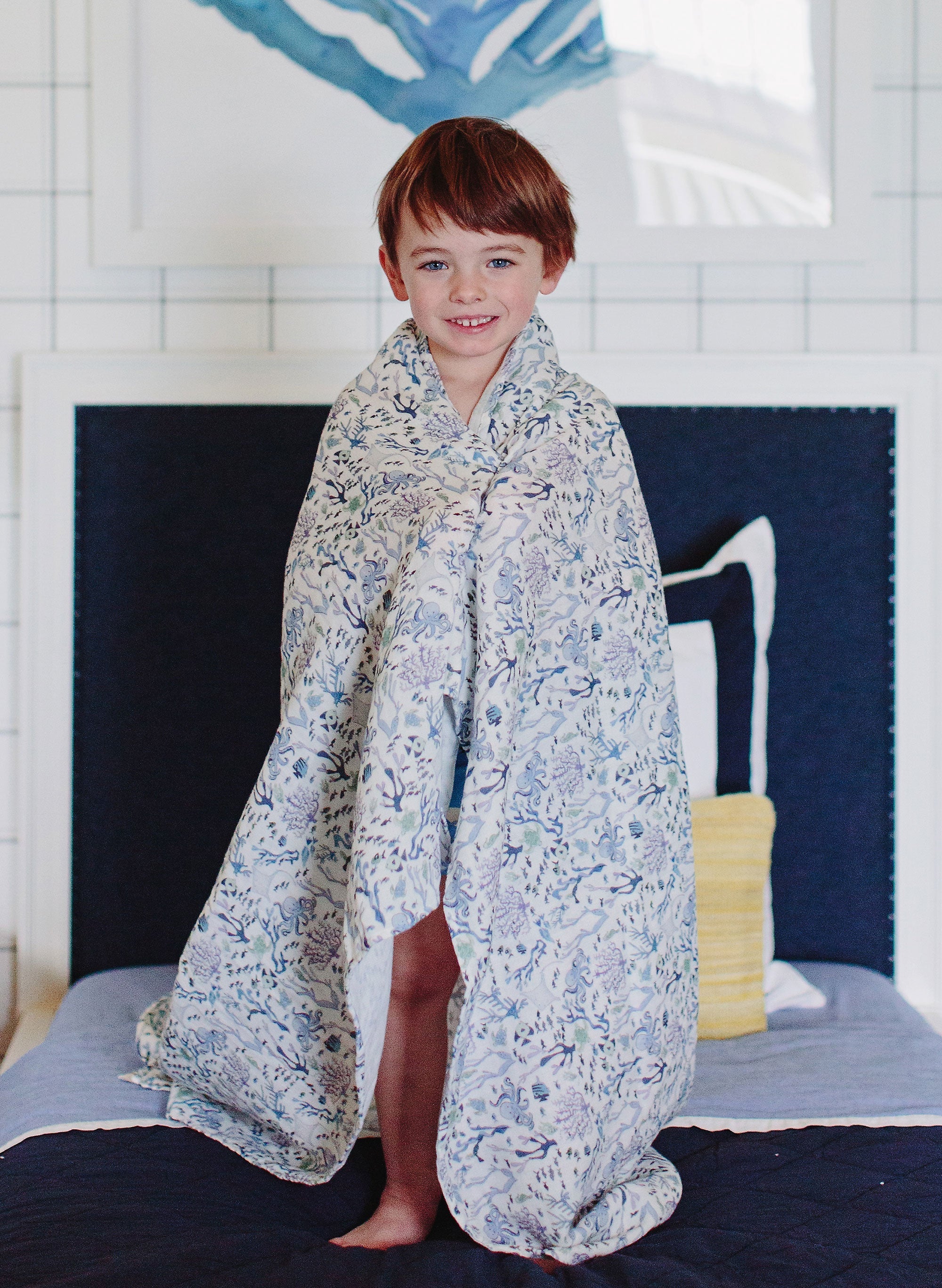 Shawl Blanket - Coral Reef