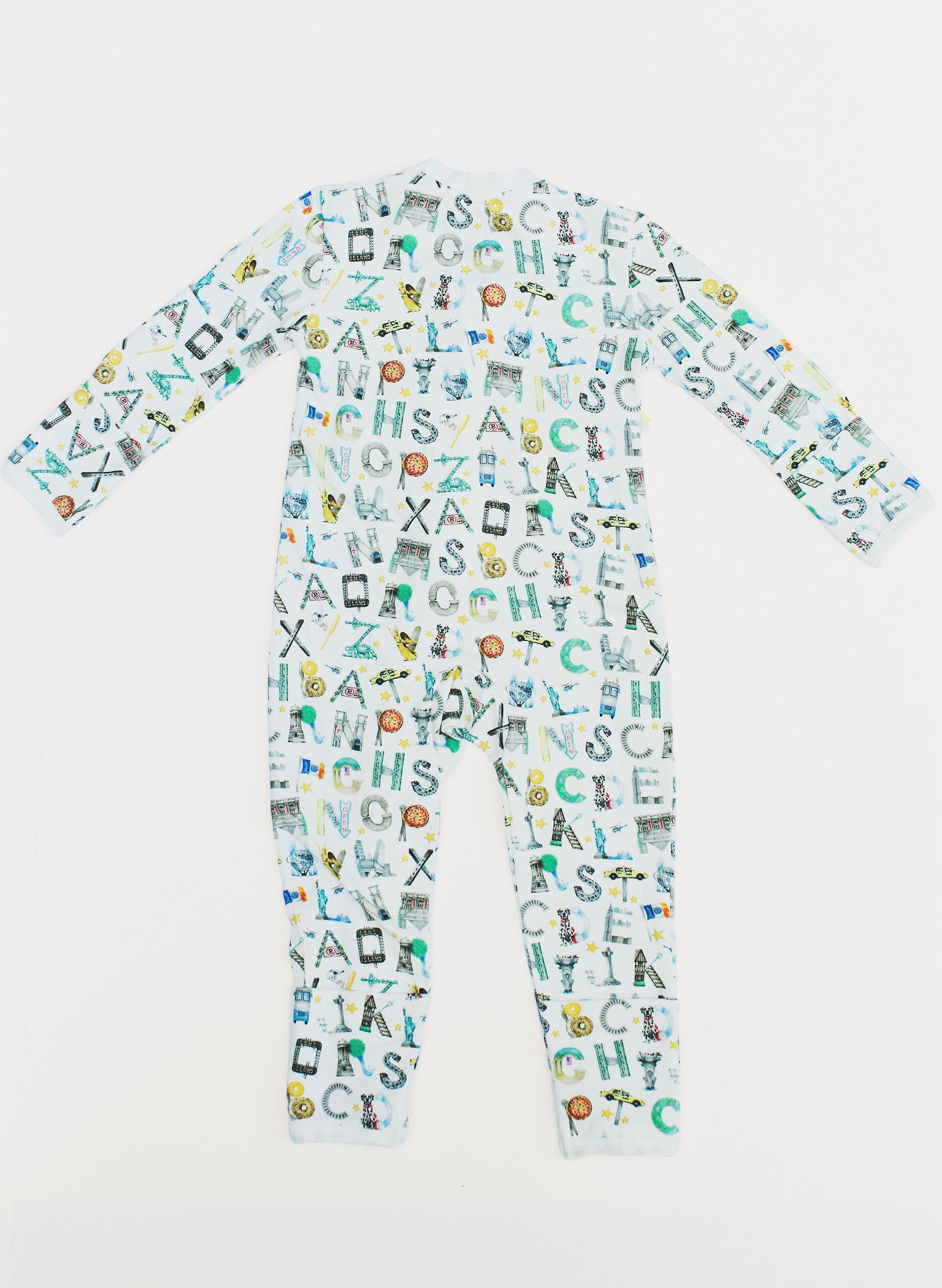 Zippered One-Piece - NYC Alphabet