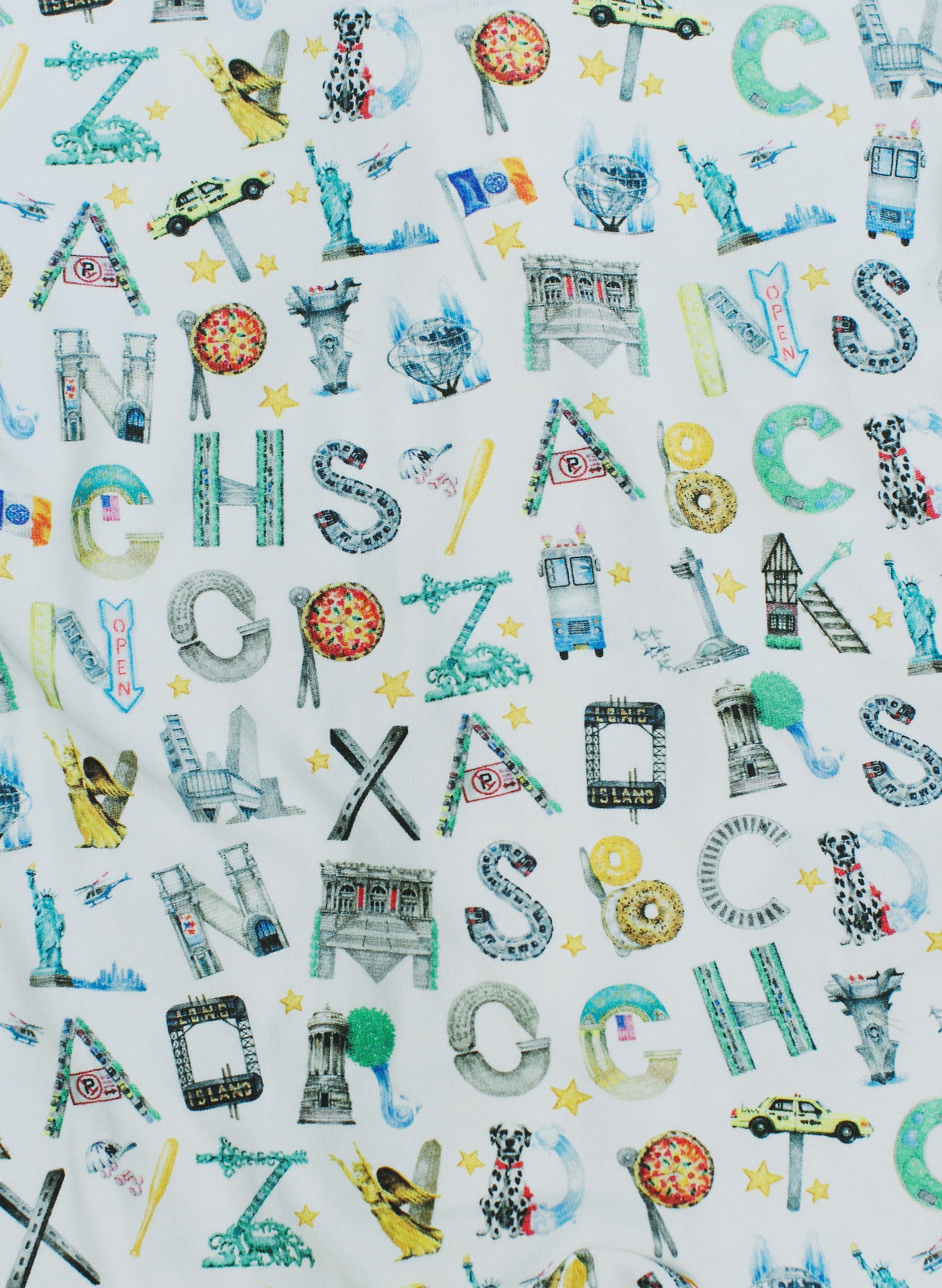 Zippered One-Piece - NYC Alphabet