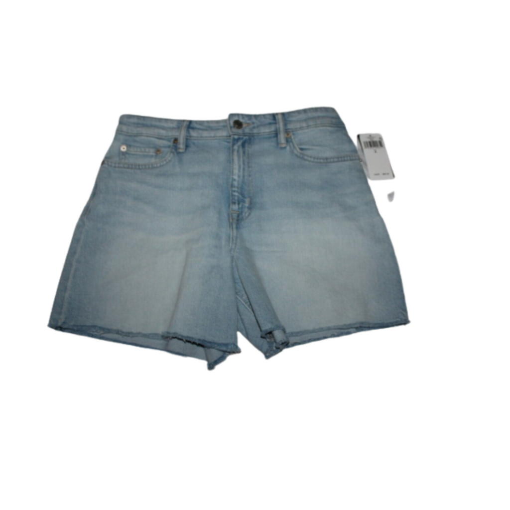 Lauren Ralph Lauren High Rise Frayed Hem Denim Shorts, Size 8