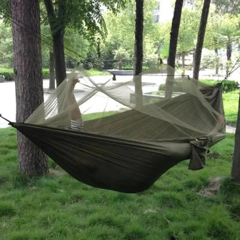 Bug-Free Camp Hammock: Ultimate Peace from Insects - Durable 210T Nylon Fabric
