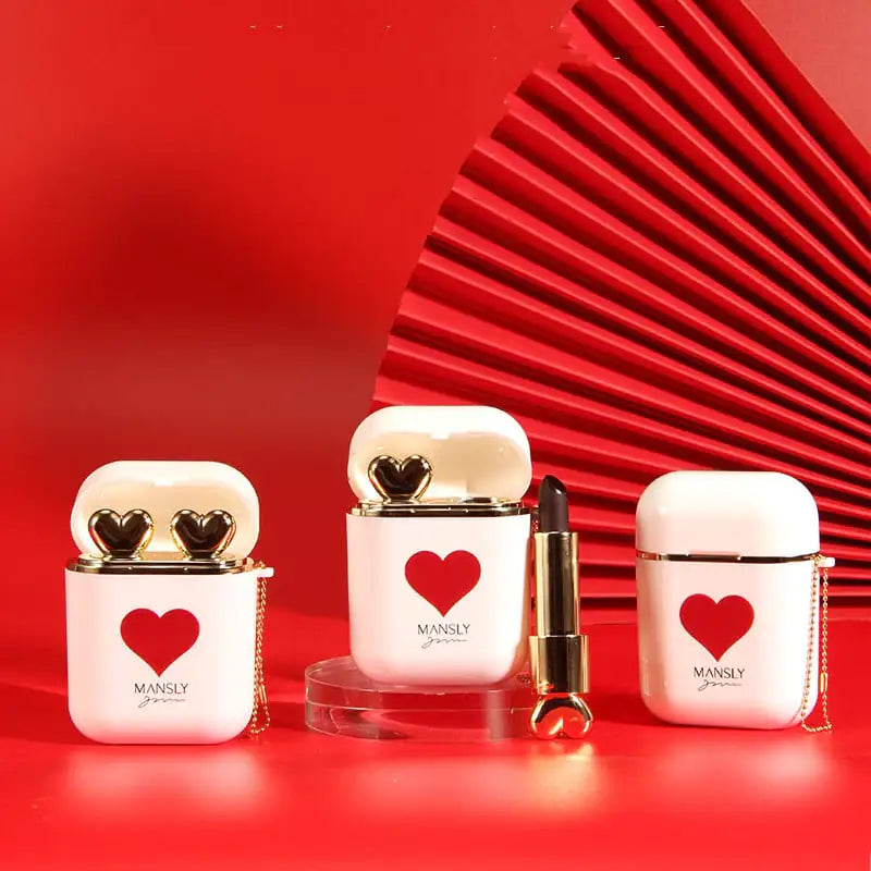 Cute Earphone Charging Bin with Lipstick - 2 Pack