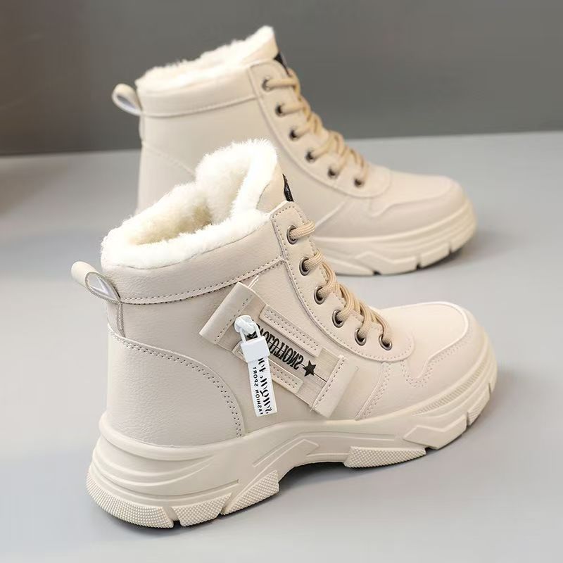 Fleece-Lined Waterproof Non-Slip Winter Shoes