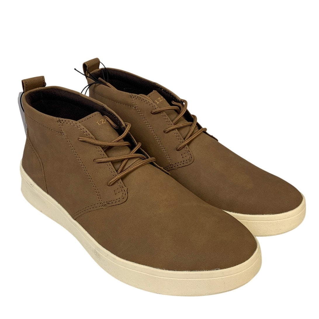 IZOD Mens Size 11 Brown Palmer Ankle Boot Lace Up Round Toe Memory Foam Shoes