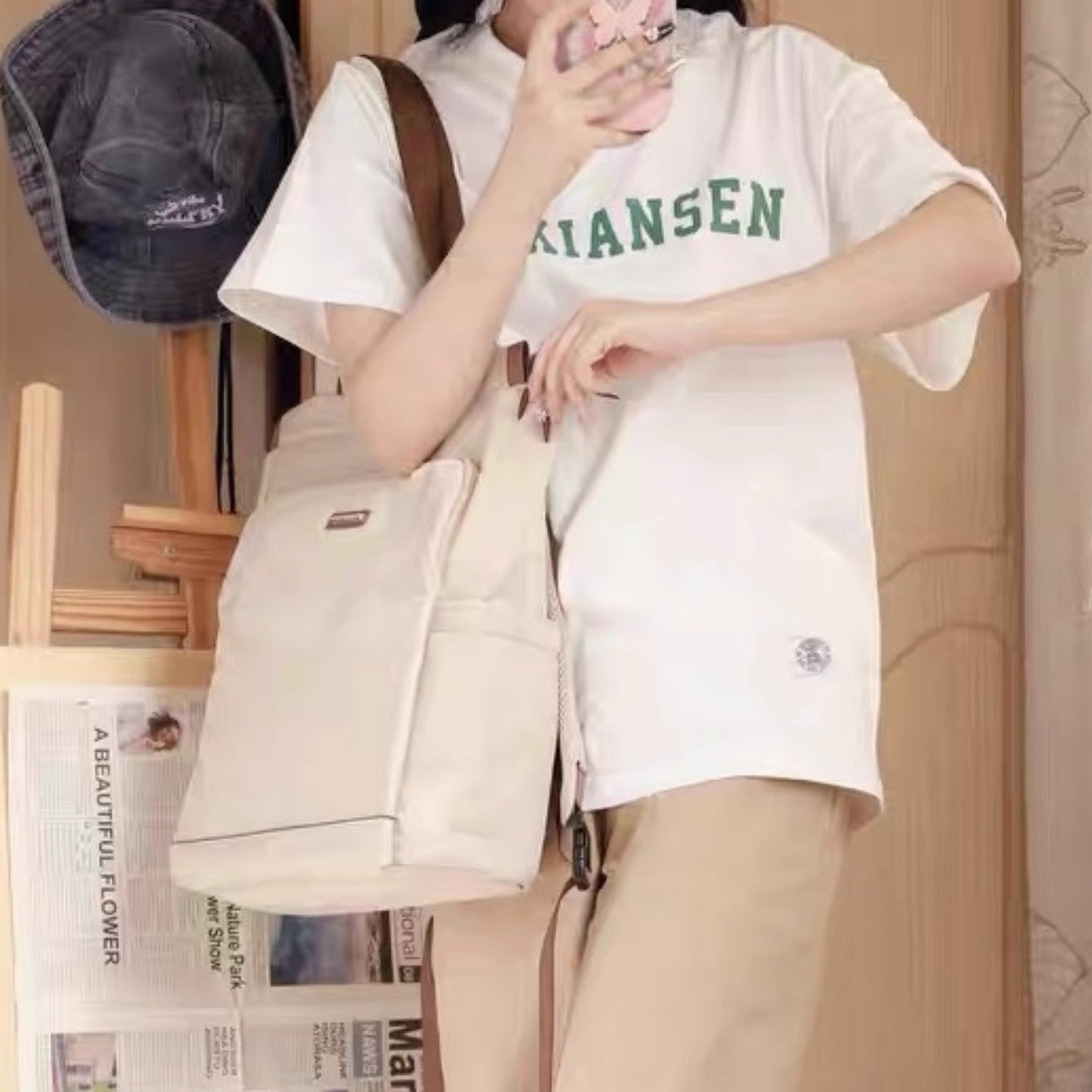 Large-Capacity Women's Nylon Backpack - Practical Mom Bag for Everyday Use