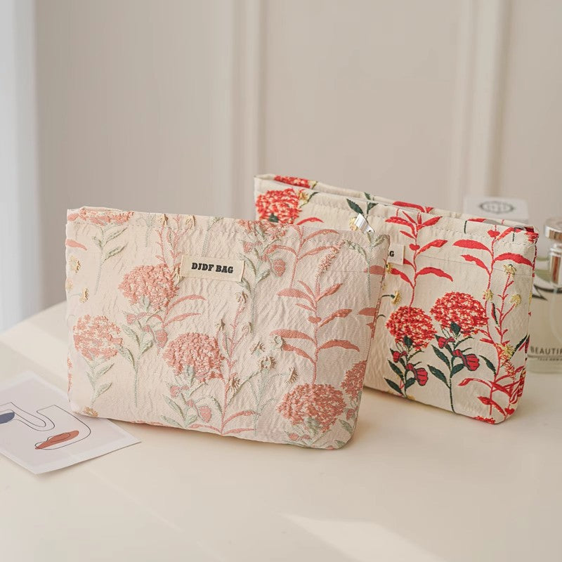 Women's Floral Makeup Clutch Bag - Portable Cosmetic Organizer Pouch | Sarah Express